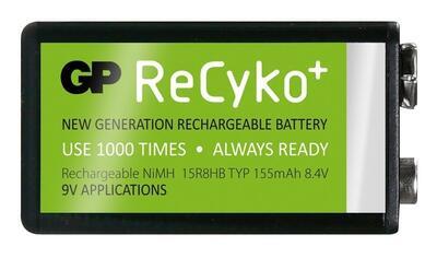 Nabíjecí baterie GP Recyko+ 155 mAh 9V