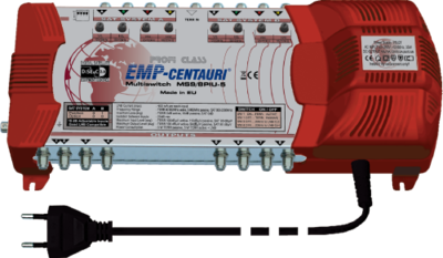 Satelitní multipřepínač EMP centauri MS 9/8 SAT+TV PIU-5